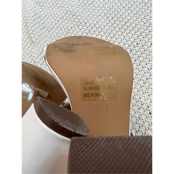 Charlotte Russe womens white heels size 9 trendy heels summer shoe - Picture 6 of 8